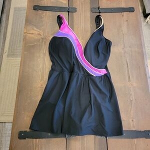 Vintage Robby Len Swimsuit skirted size 22w